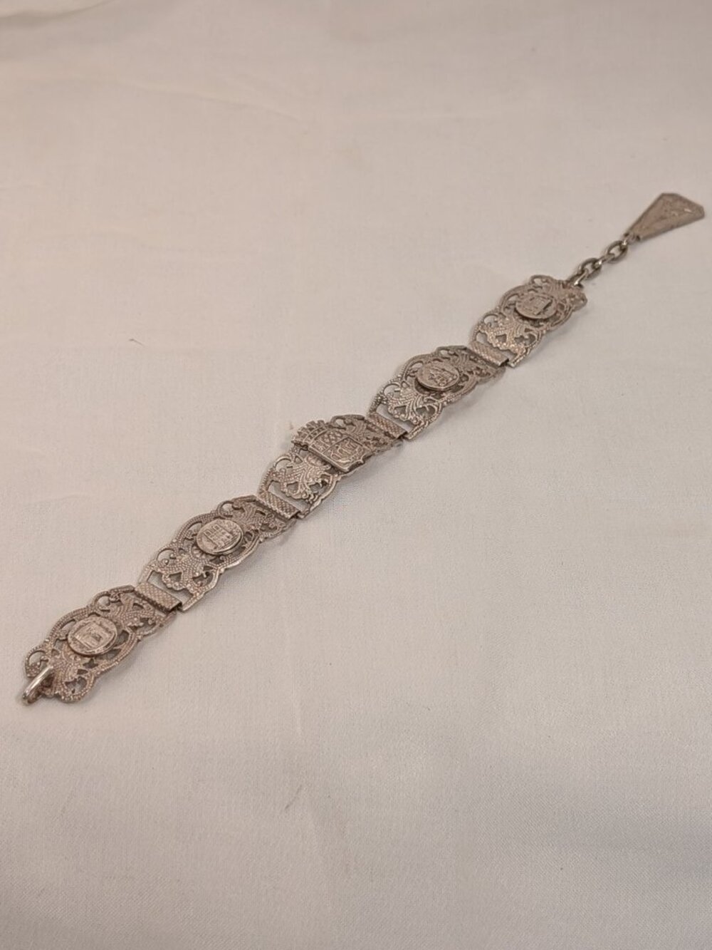 Vintage Filigrane Depose Paris Souvenir Bracelet French Tourist Jewelry
